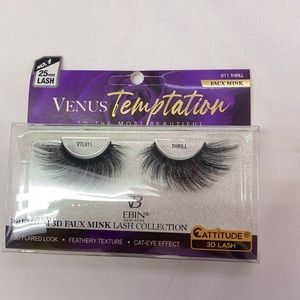 Ebin New York Venus Temptation Faux Mink VTL011 Thrill 3D lashes black wave
